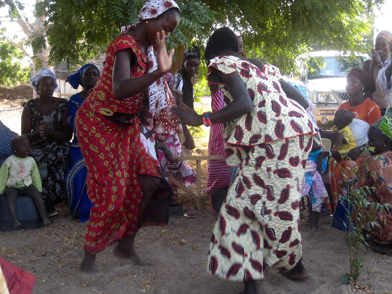 Tabaski in rural Senegal is celebrated with singing and dancing