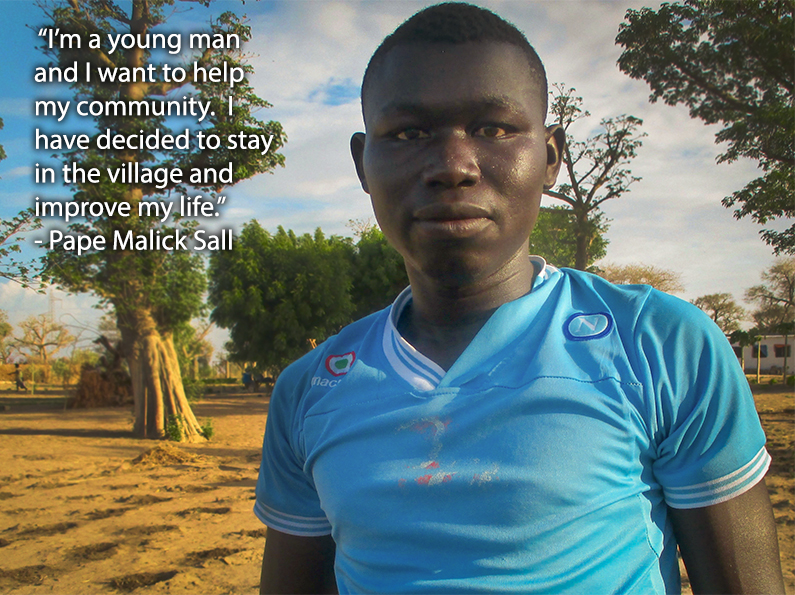 Pape Malick Sall takes part in CREATE!'s programs in Walo