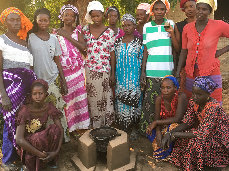 Building an Improved Cookstove in Back Samba Dior