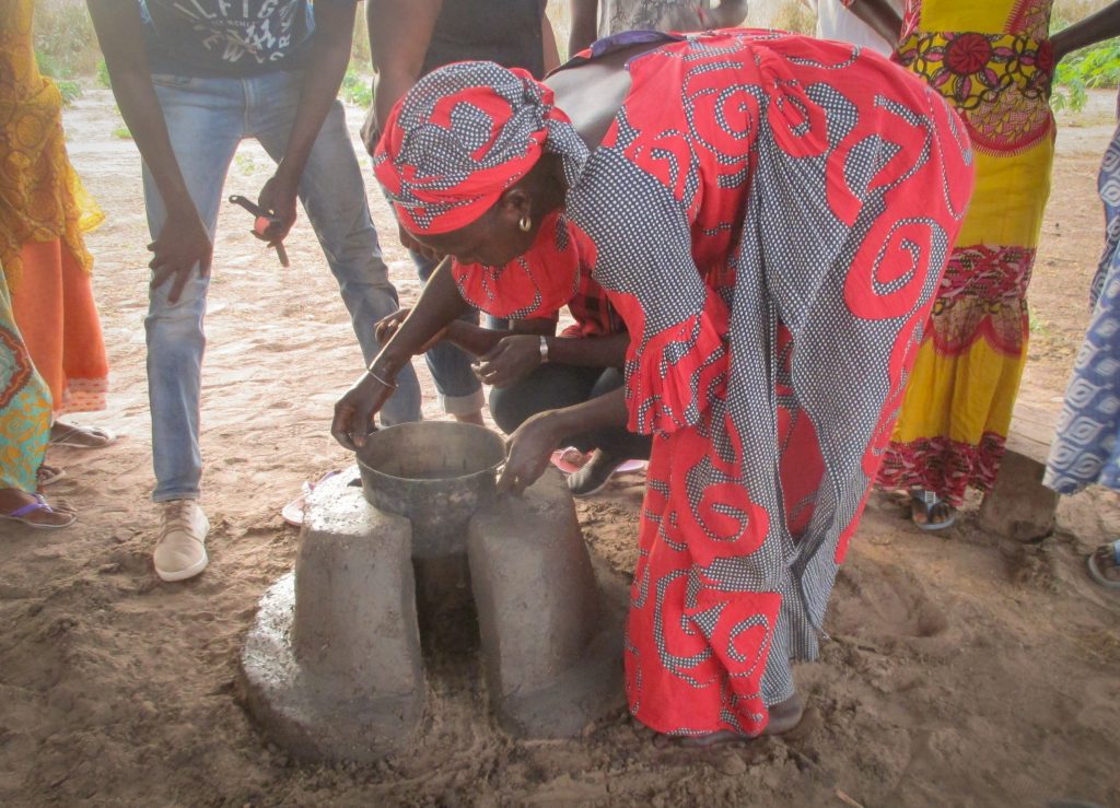 Improved cookstoves in Senegal are built to fit each woman's cooking pot